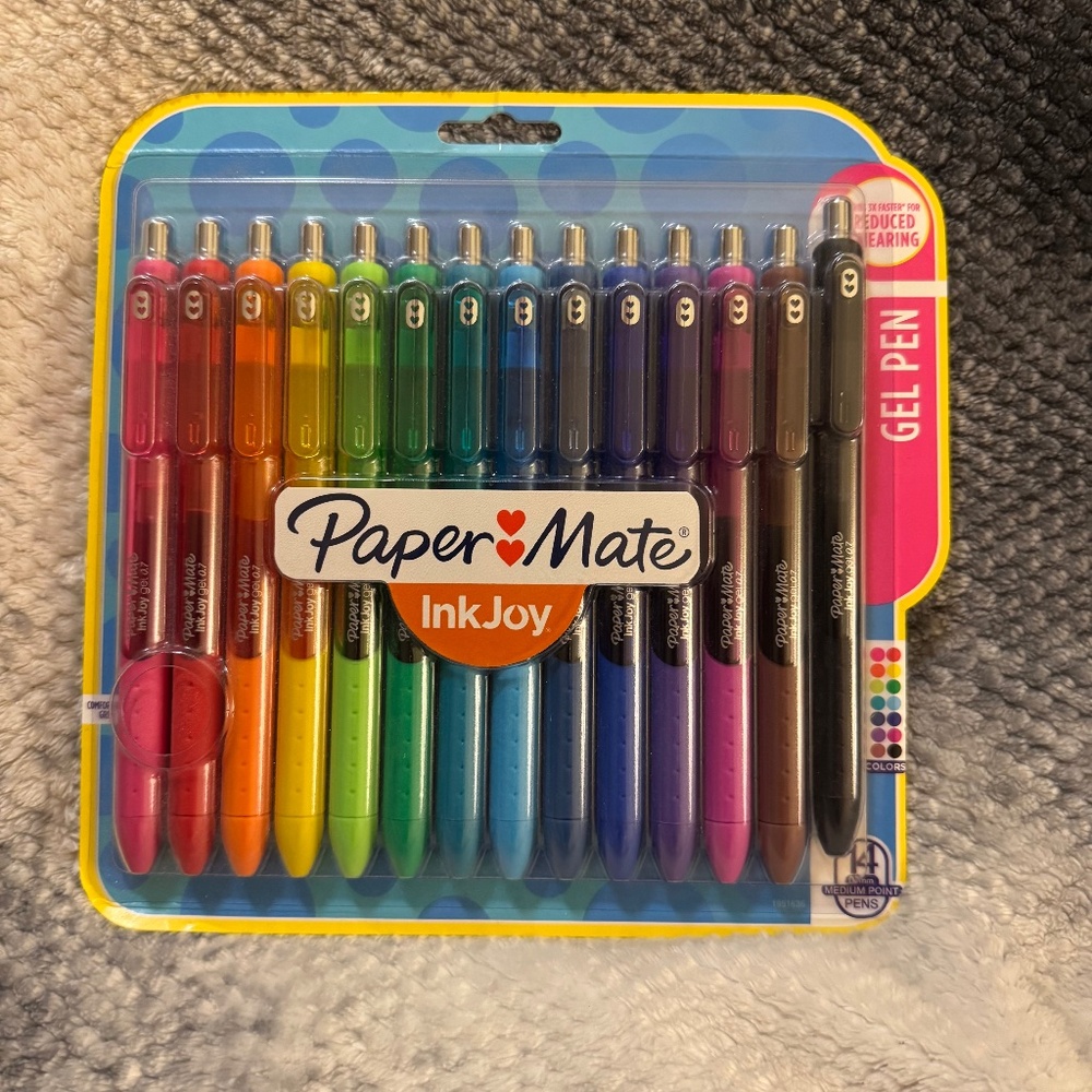 Paper Mate InkJoy Gel Pens Medium Point (0.7mm) Assorted Colors 14 Count